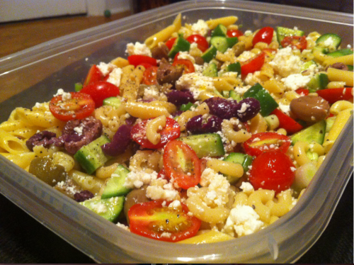 Salade de pâtes à la grecque