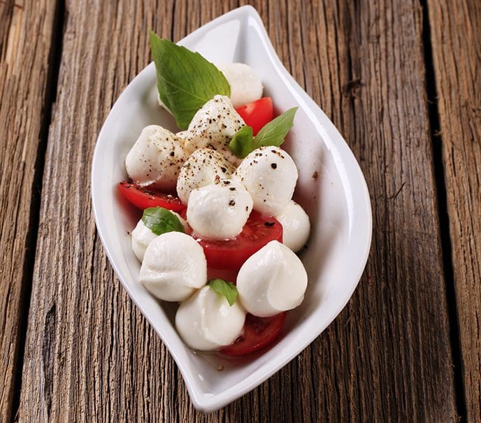 Salade tomate et bocconcini