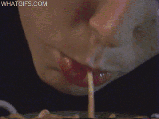 gifs animés culinaires weird sneaker freak la belle et le clochard