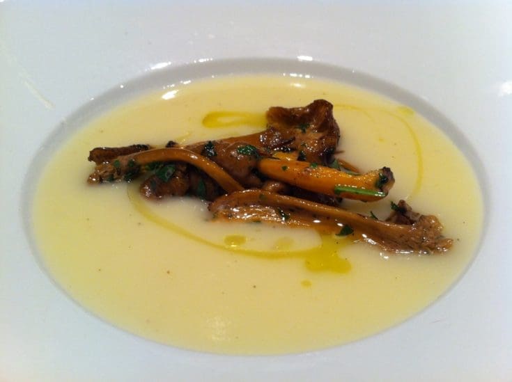 Soupe aux patates et champignons