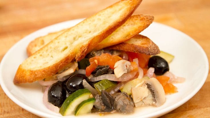 Bruschetta méditérranéenne de camping
