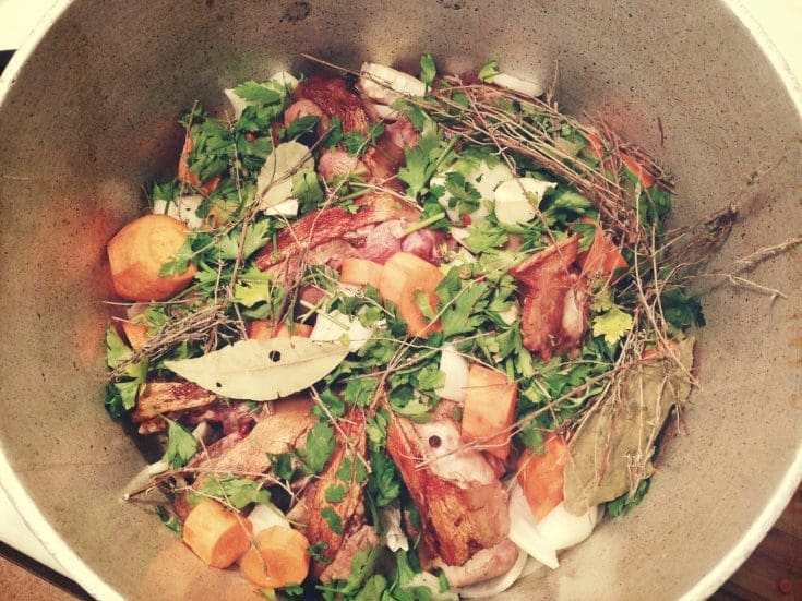 Sauce miel et vin rouge