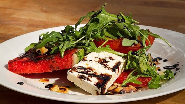 Salade de melon grillé