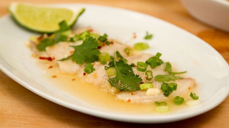 Ceviche de tilapia aux 3 jus