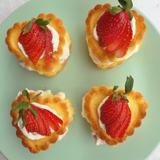 Short-cupcakes aux fraises