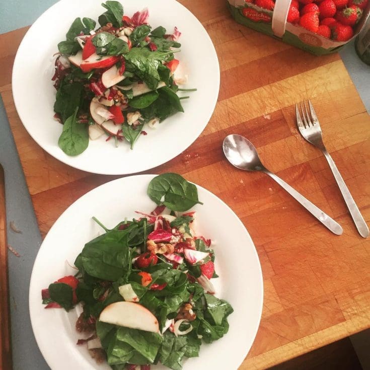 Salade de laitues amères