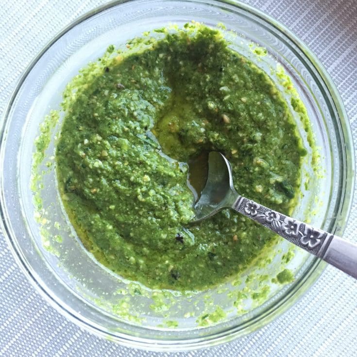 Pesto d'épinards