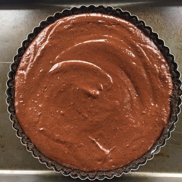 Tarte choco-café végane