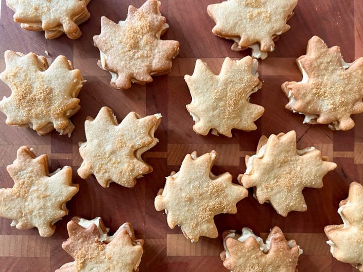 Biscuits feuille d’érable maison