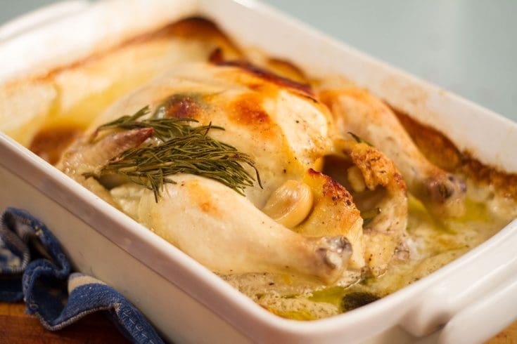 Poulet cuit au lait selon Benoit St-Jean