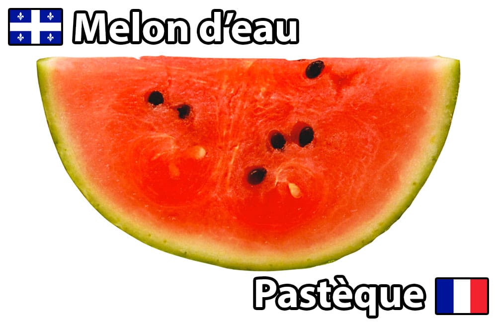 termes culinaires québec france melon d'eau vs pastèque