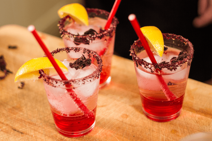 Cocktail à l’hibiscus