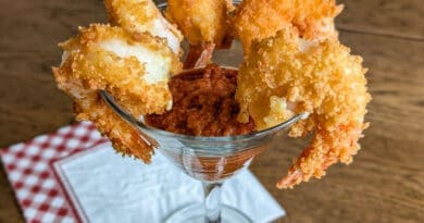 Cocktail de crevettes panées