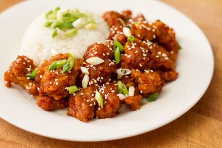 Poulet frit à la coréenne