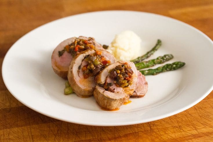 Filet de porc farci aux olives