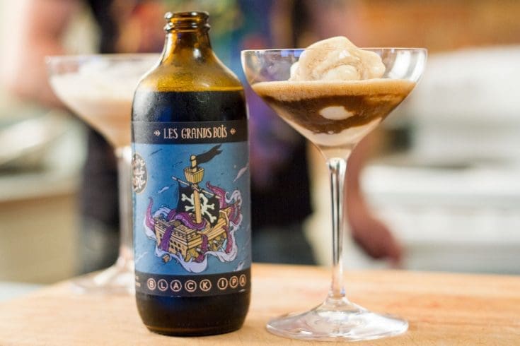Flotteur à la crème glacée maison & bière noire