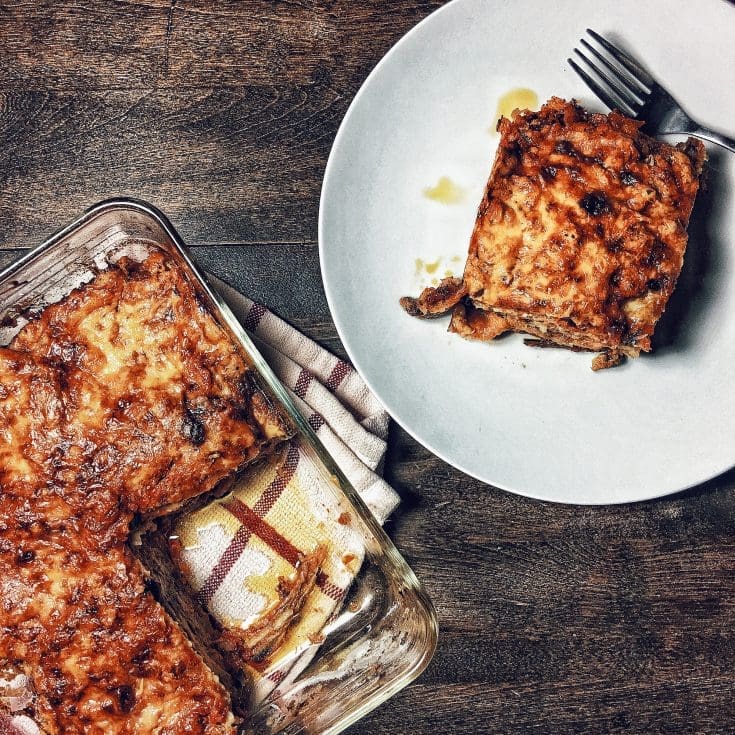 Lasagne à l’aubergine frite