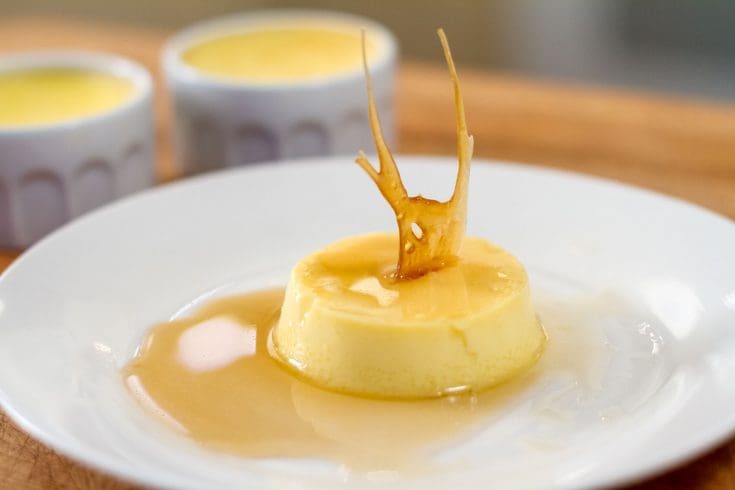 Crème caramel à l’érable selon André Pelletier