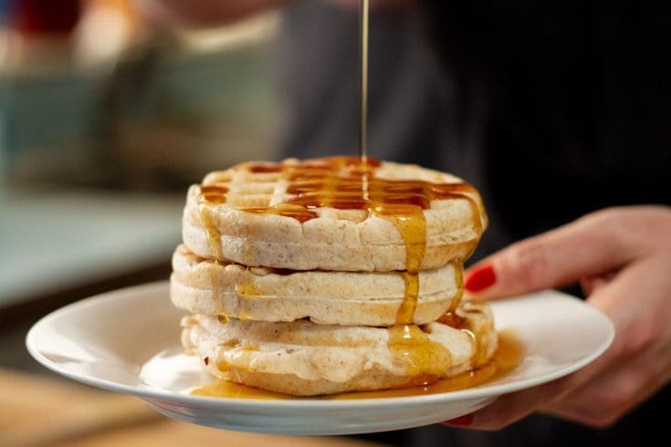 Gaufres végétaliennes moelleuses au citron selon Loounie