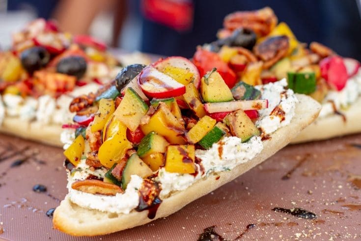 Bruschetta aux légumes de saison