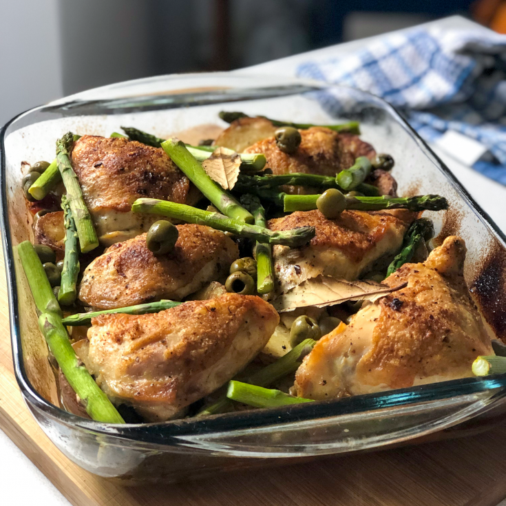 Poulet au citron et aux olives