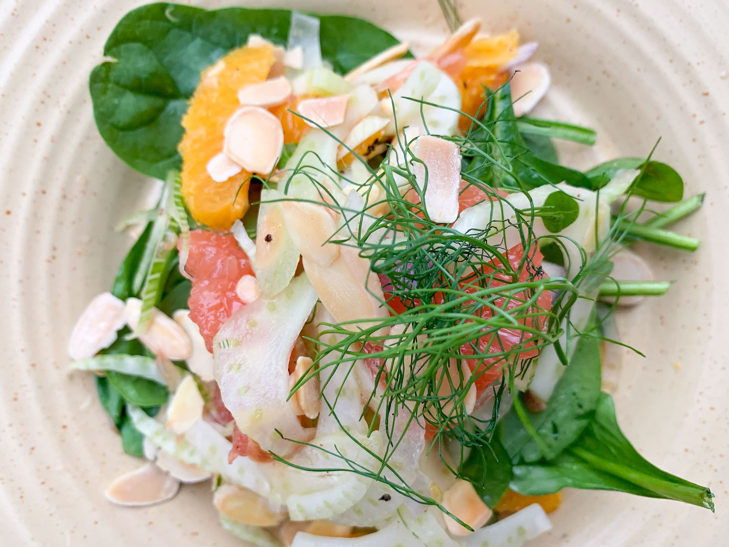 Salade d'agrumes, fenouil et amandes