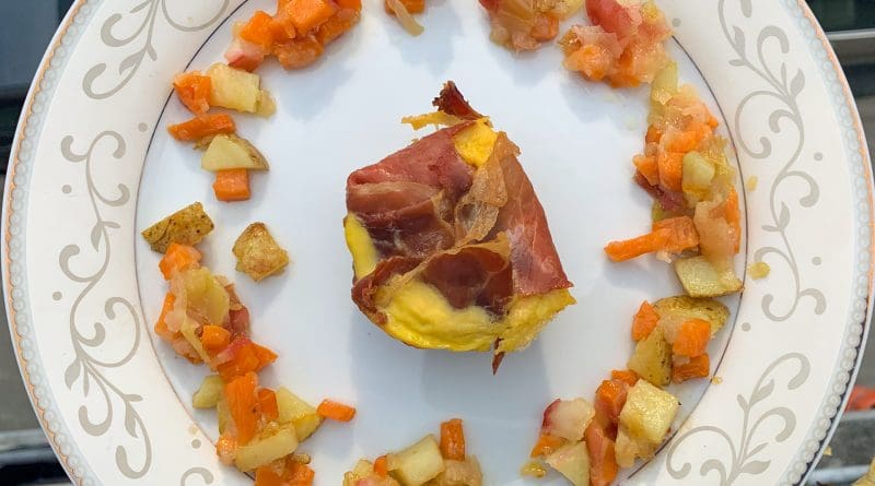 recette rondelle déjeuner pommes patates douces jambon cheddar selon bob le chef