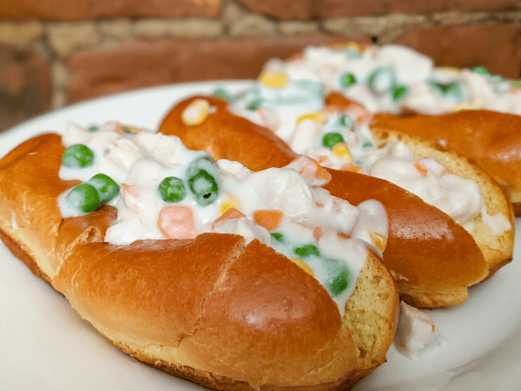Guédilles de vol-au-vent au poulet