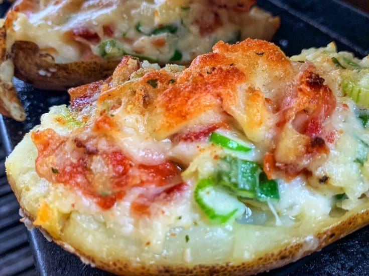 Pommes de terre farcies au bacon (les classiques “potatoe skins”)
