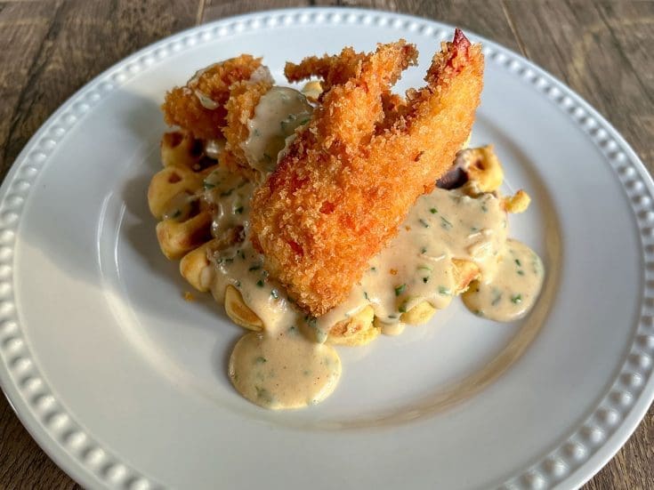 Gaufres à la bière et homard frit (lobster & waffles)