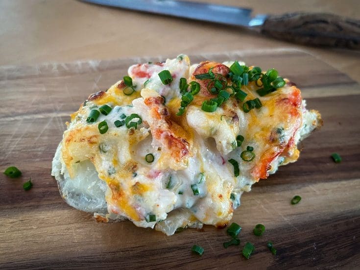 Pommes de terre farcies au homard