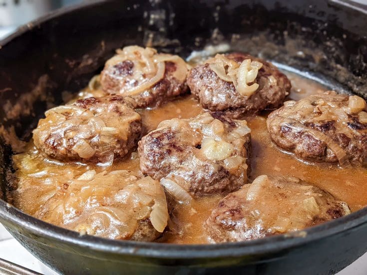 Hamburger Steak (Steak Salisbury) comme dans les années 90