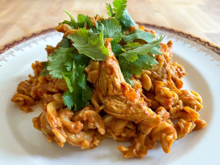 Pâtes au poulet au beurre