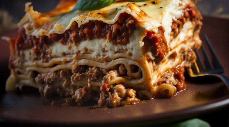 Recette de lasagne créée par l'Intelligence Artificielle