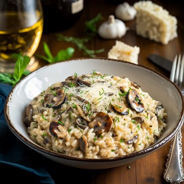Recette de risotto créée par l'Intelligence Artificielle