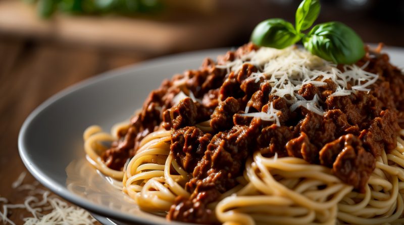 Recette de spaghetti bolognaise créée par l'Intelligence Artificielle