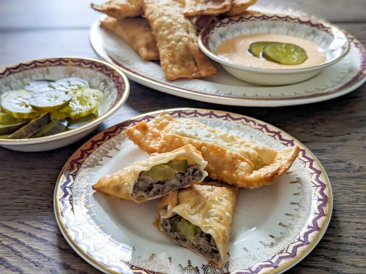 Egg Rolls au cheeseburger