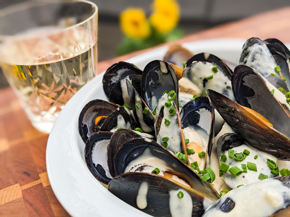 Moules à la crème et fromage bleu | Bob le Chef