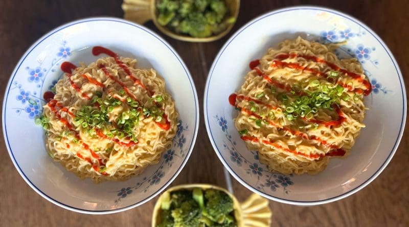 Recette de ramen style mac n' cheese