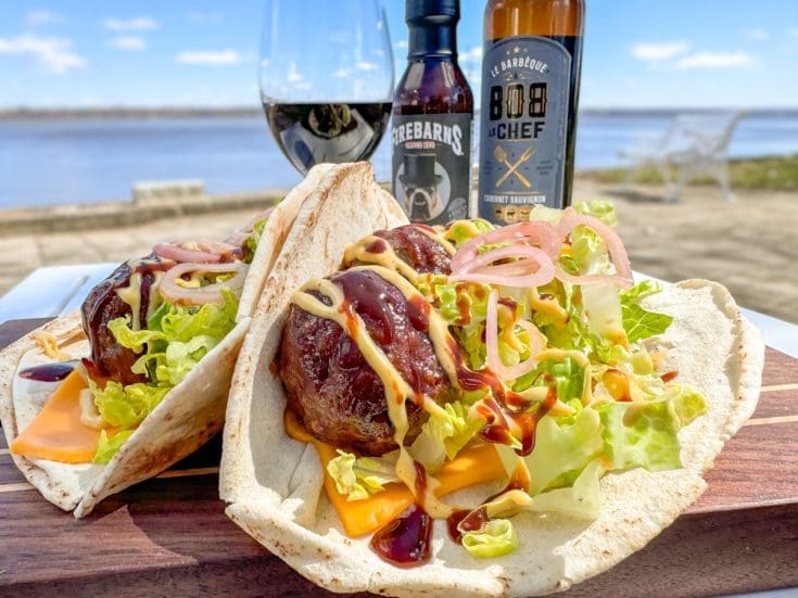 Pita avec boulettes laquées style Philly cheesesteak