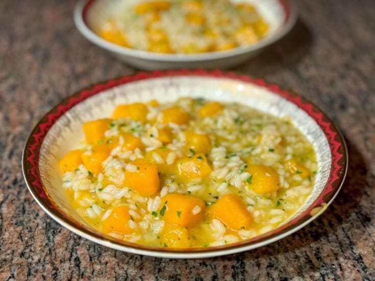 Risotto à la courge butternut (musquée)