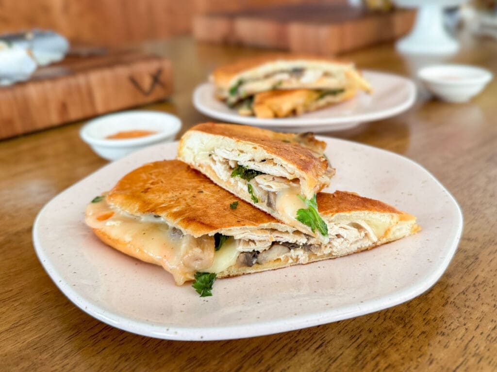 recette de panini poulet et champignons