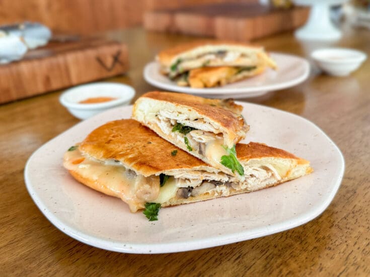 recette de panini poulet et champignons