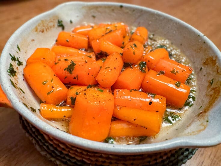 Carottes glacées au miel