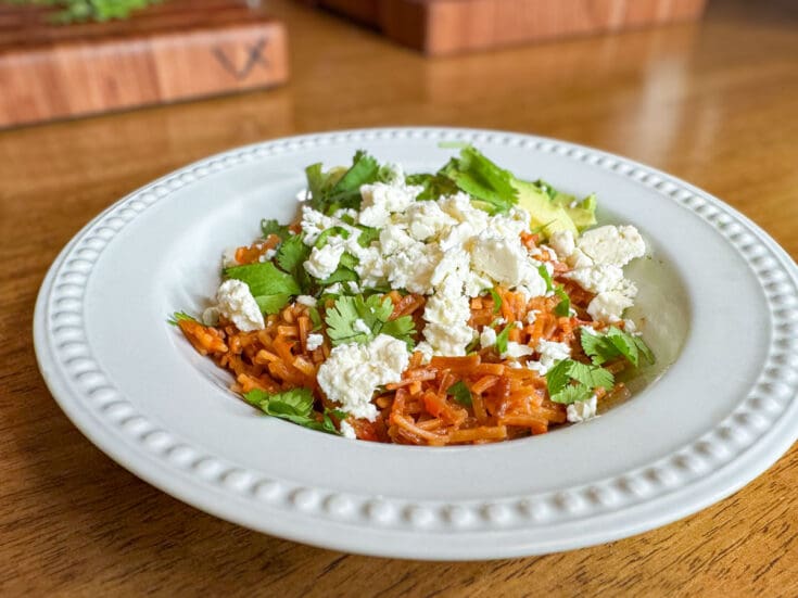 Fideo Seco (nouilles à la mexicaine) selon Victoria Charlton