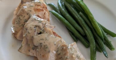 Poitrine de poulet sauce forestière