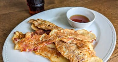 Crêpes au bacon (ou bacon aux crêpes)