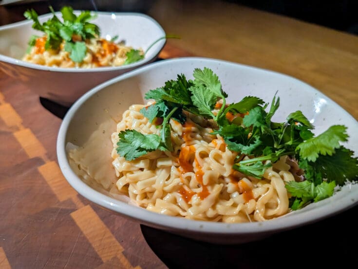 Ramen mac n’ cheese sans hydro