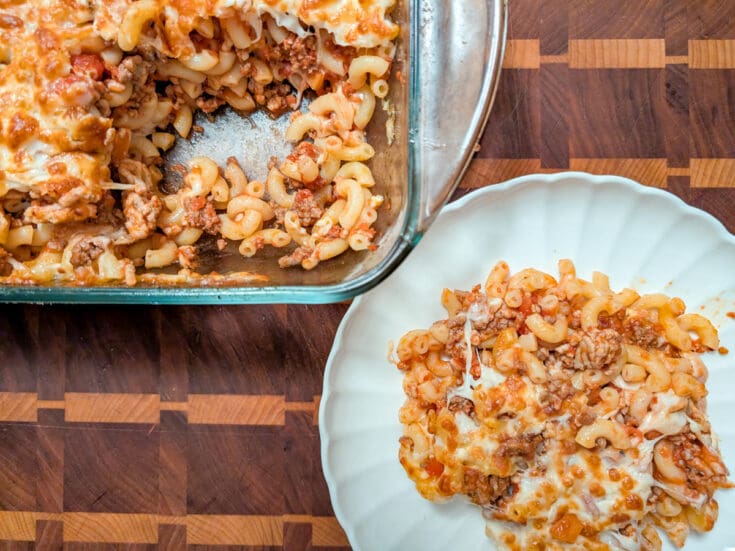 Macaronis à la viande gratiné de ma mère