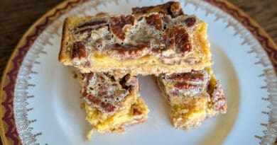 Barres aux pacanes faciles au lait condensé